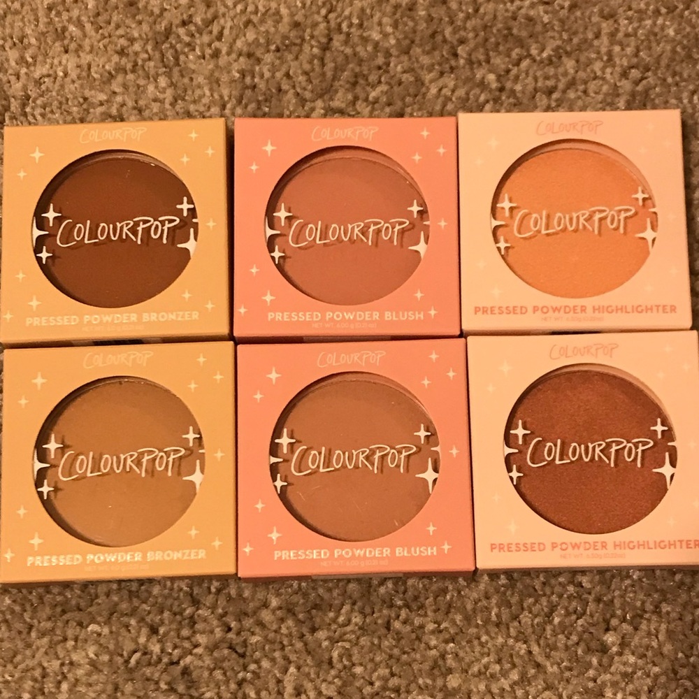 ColourPop blush, bronzer, highlighter bundle